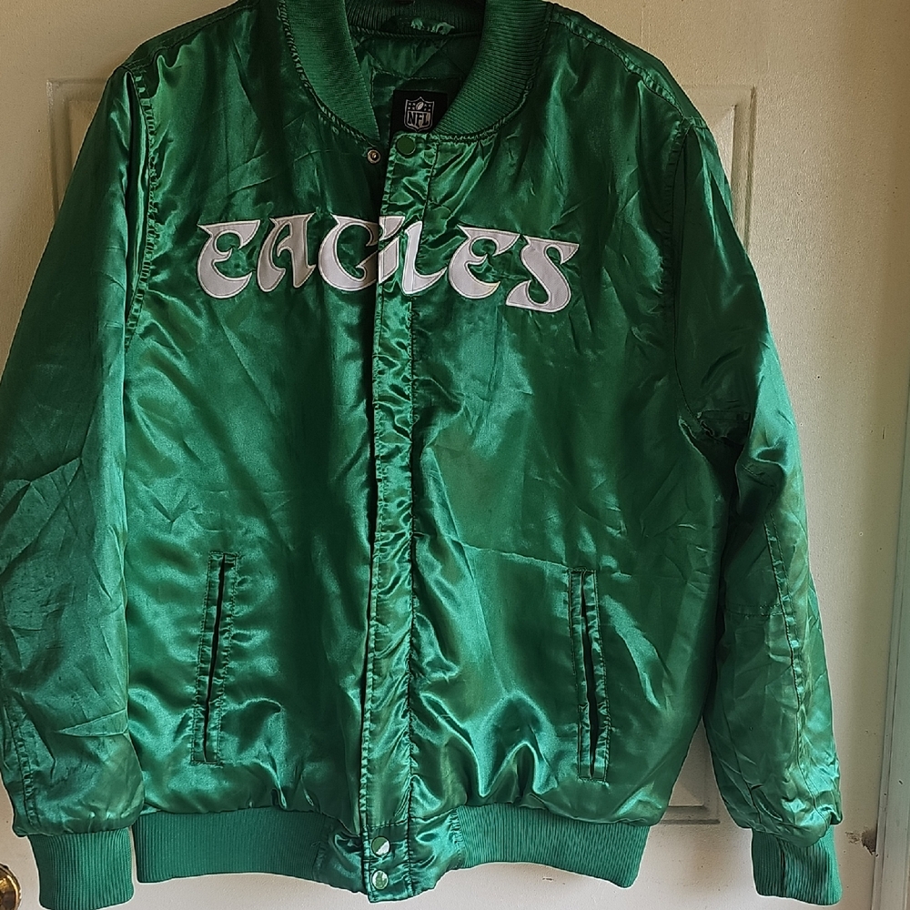 NFL Eagles Green Varsity Jacket